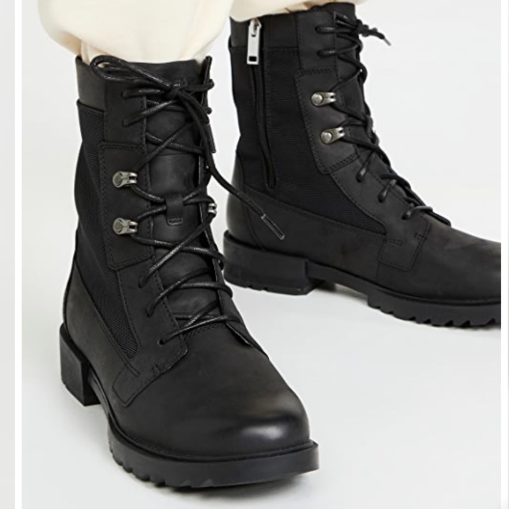 Sorel Black Combat & Moto Boots
